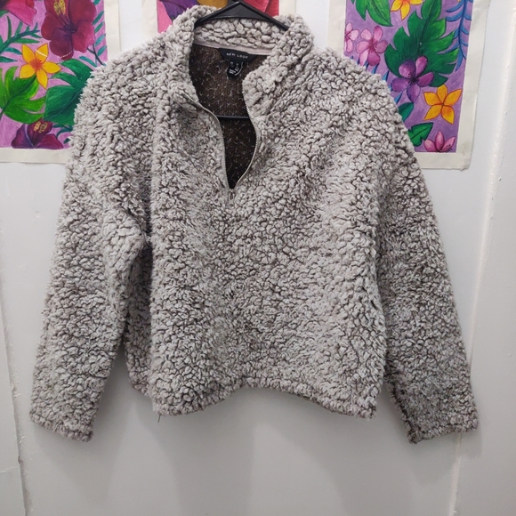 New look Gray Sherpa Sweater - Picture 3 of 3